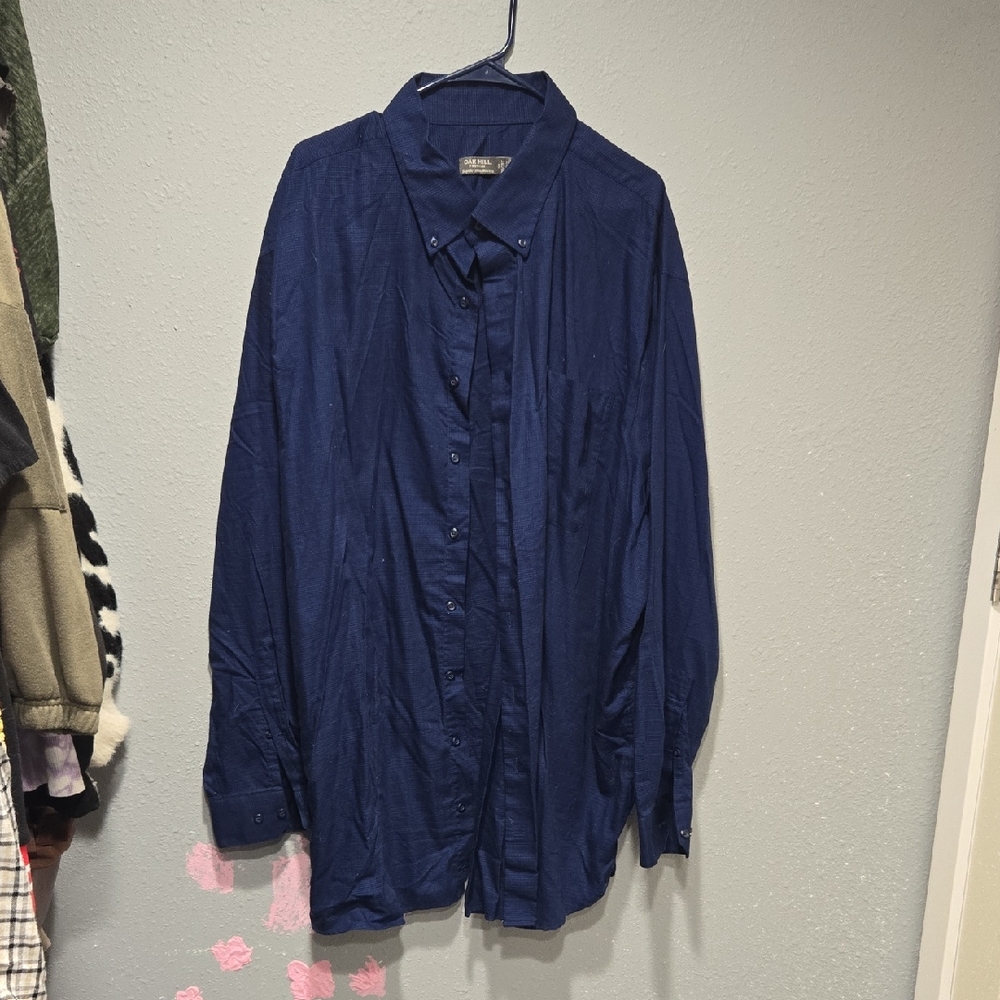 Navy Blue Button-Up Shirt